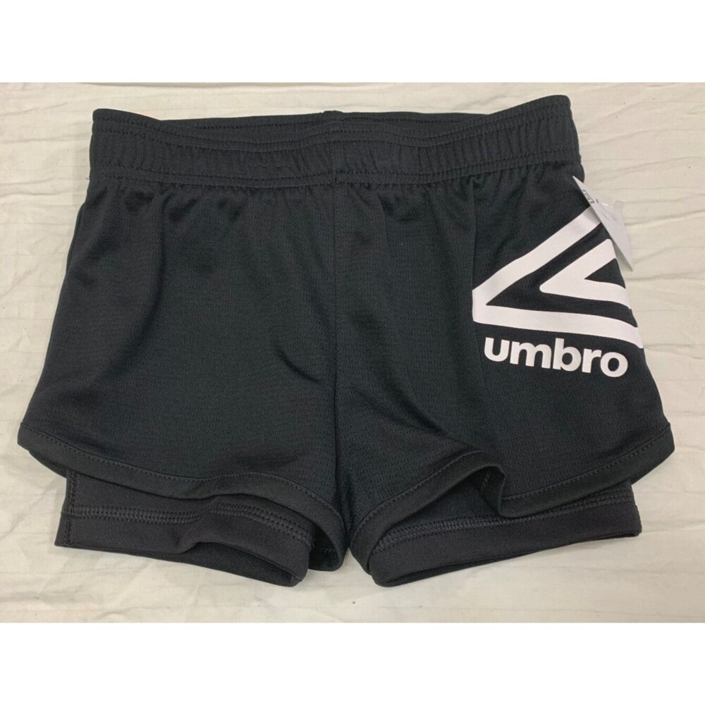 NWOT UMBRO GIRLS SHORTS 2 IN 1 SIZE XS 4/5